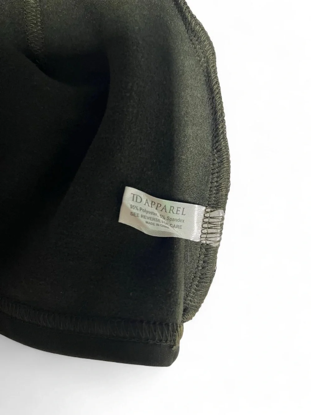 Olive Green Thin Fleece Lined Beanie